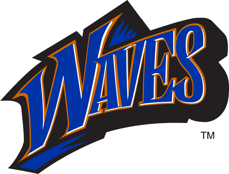 Pepperdine Waves 1997-2003 Wordmark Logo v2 diy DTF decal sticker